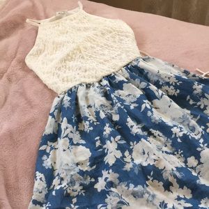 Girls Petite Floral Dress